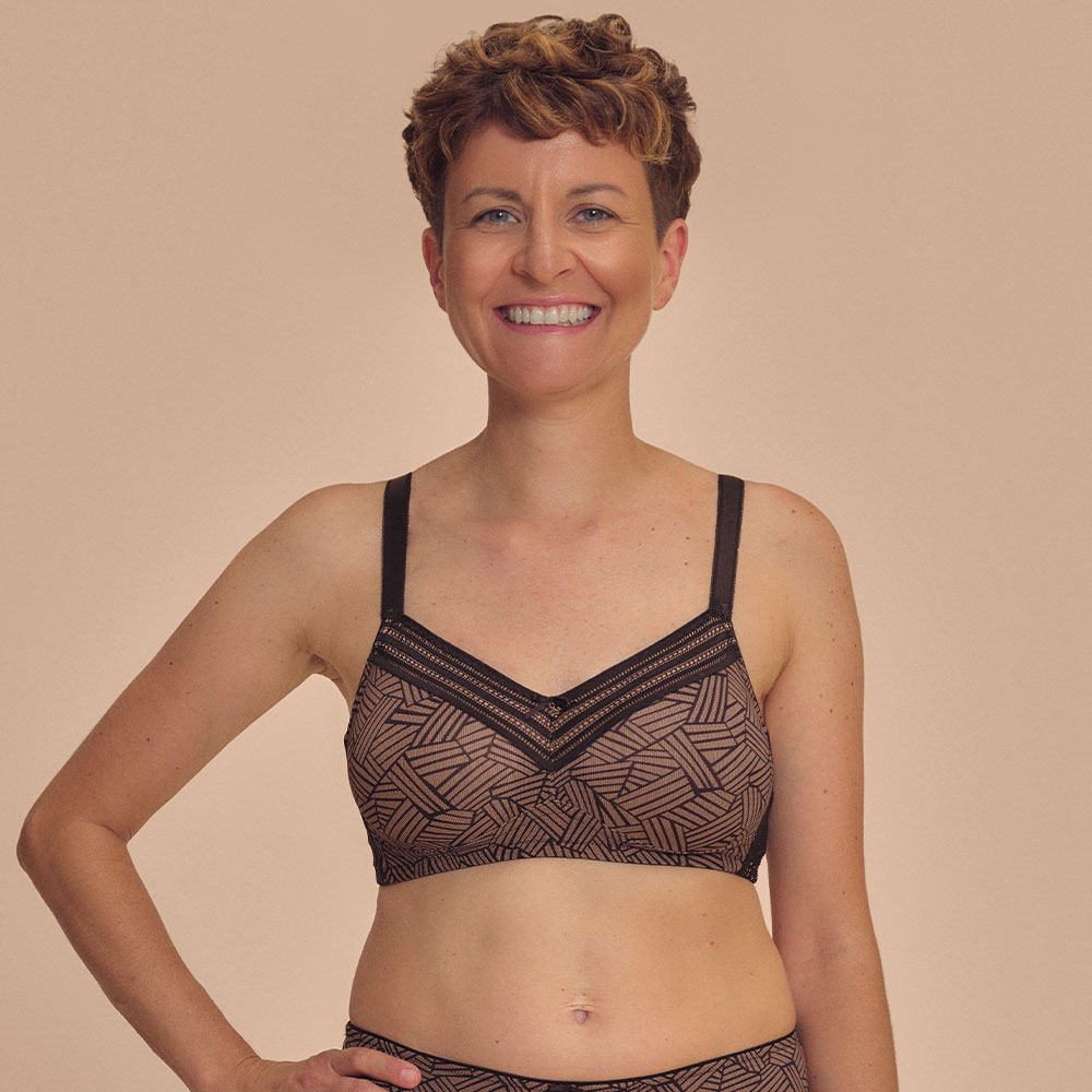 Amoena Prothesen-BH Brooke SB in Black/Café - Model