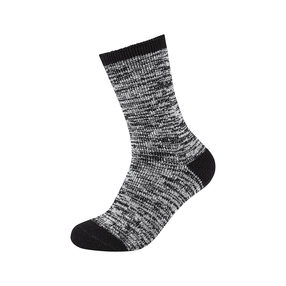 Camano warm-up Mouline Socken in Schwarz/Weiß