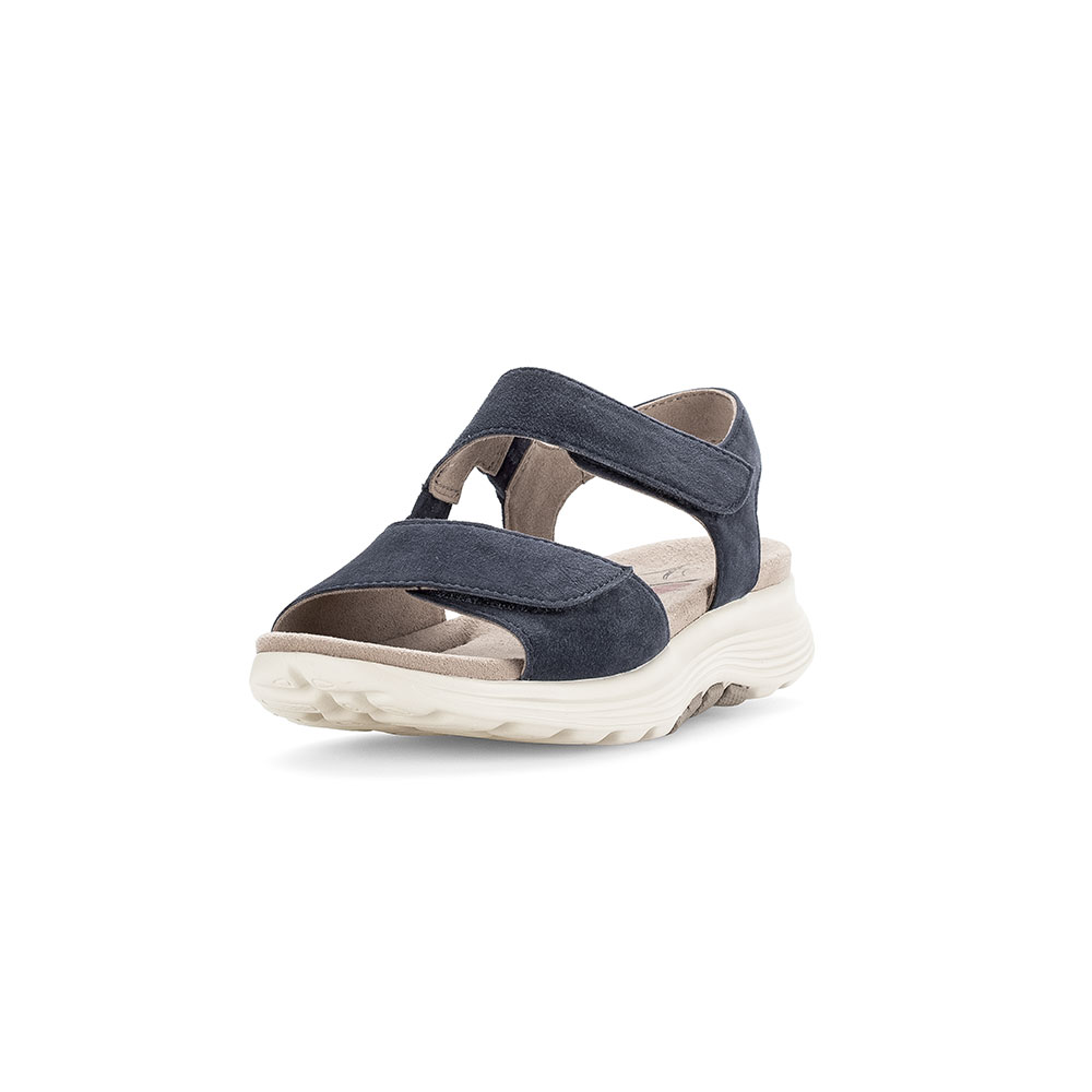 Gabor Rolingsoft Sandale Dunkelblau von schräg vorne