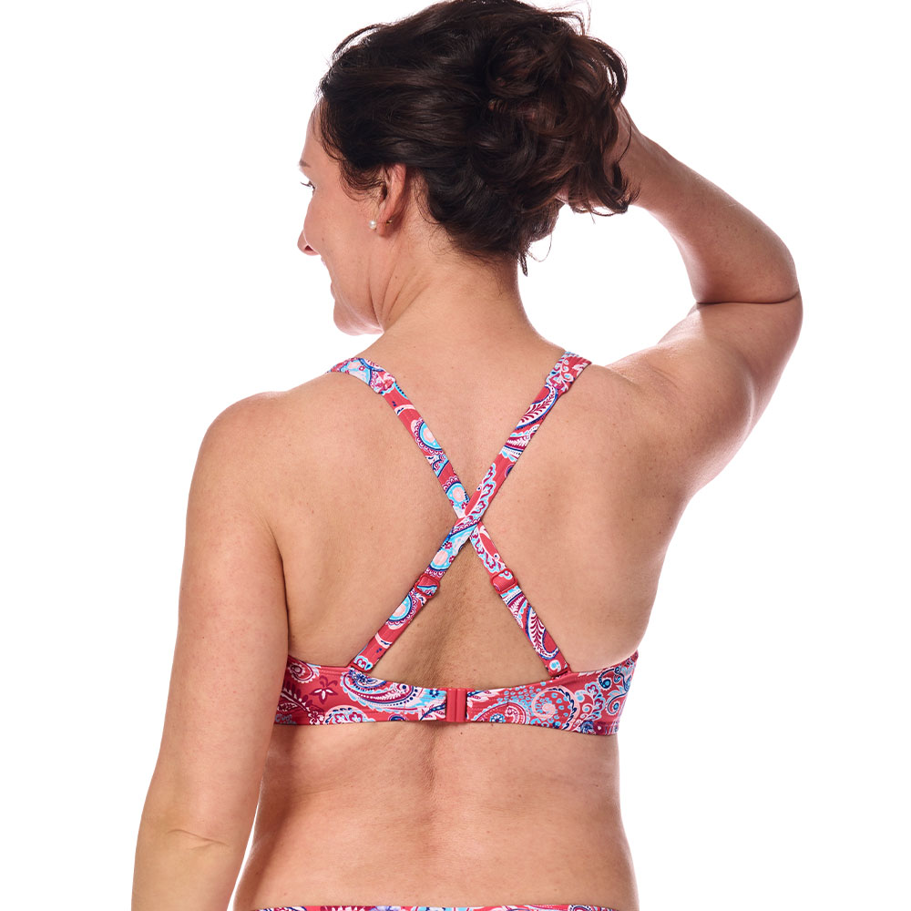 Amoena Bikinitop Barbados SB in Pink/Multi - model Rückseite Variante 2