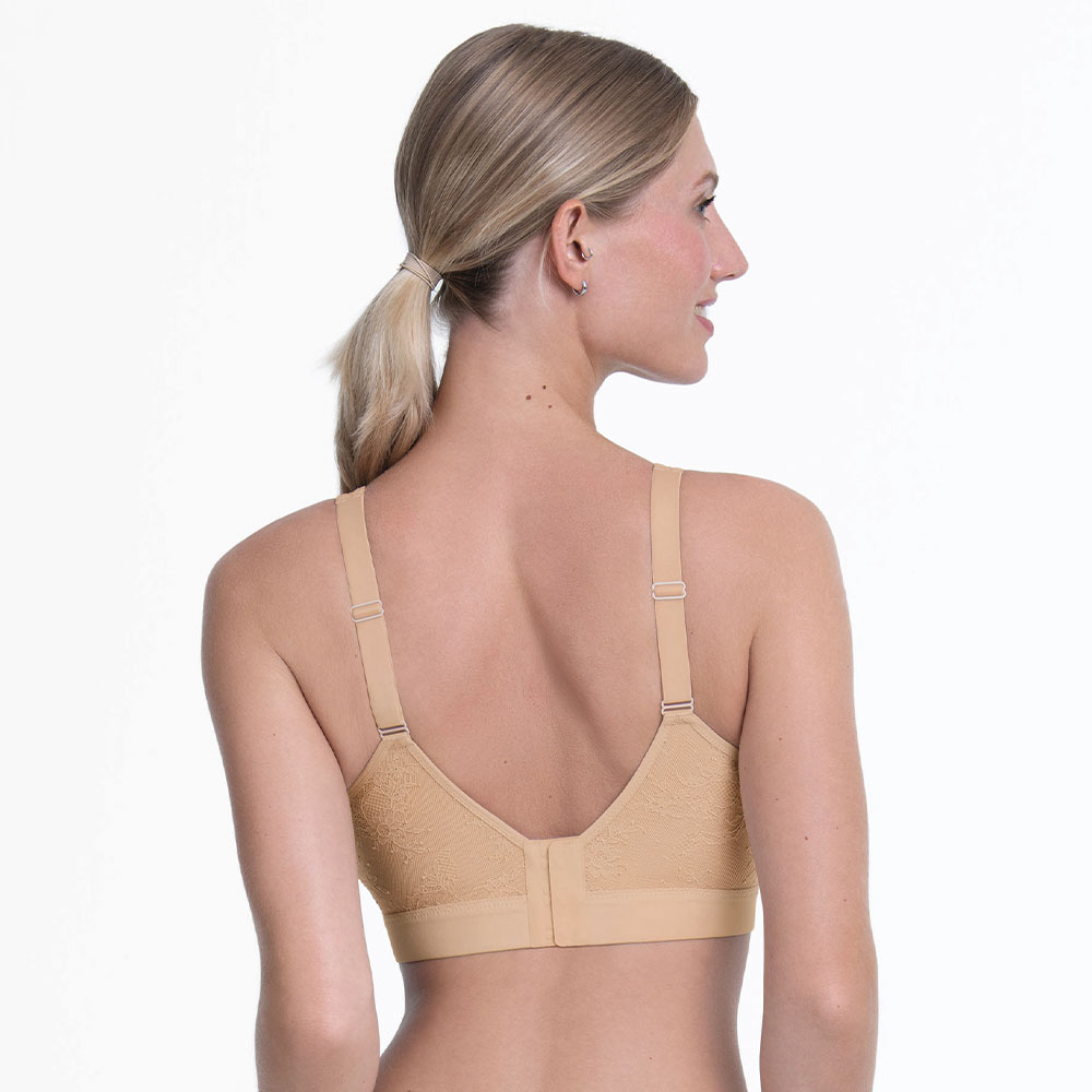 Anita care Prothesen-BH Essential Lace in Desert: Rückenverschluss mit Haken und Ösen