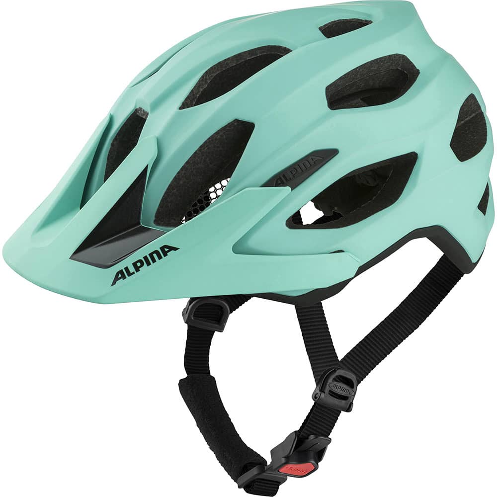 Alpina Fahrradhelm Carapax 2.0 turquoise matt Alpina Fahrradhelm Carapax 2.0 turquoise matt schräg