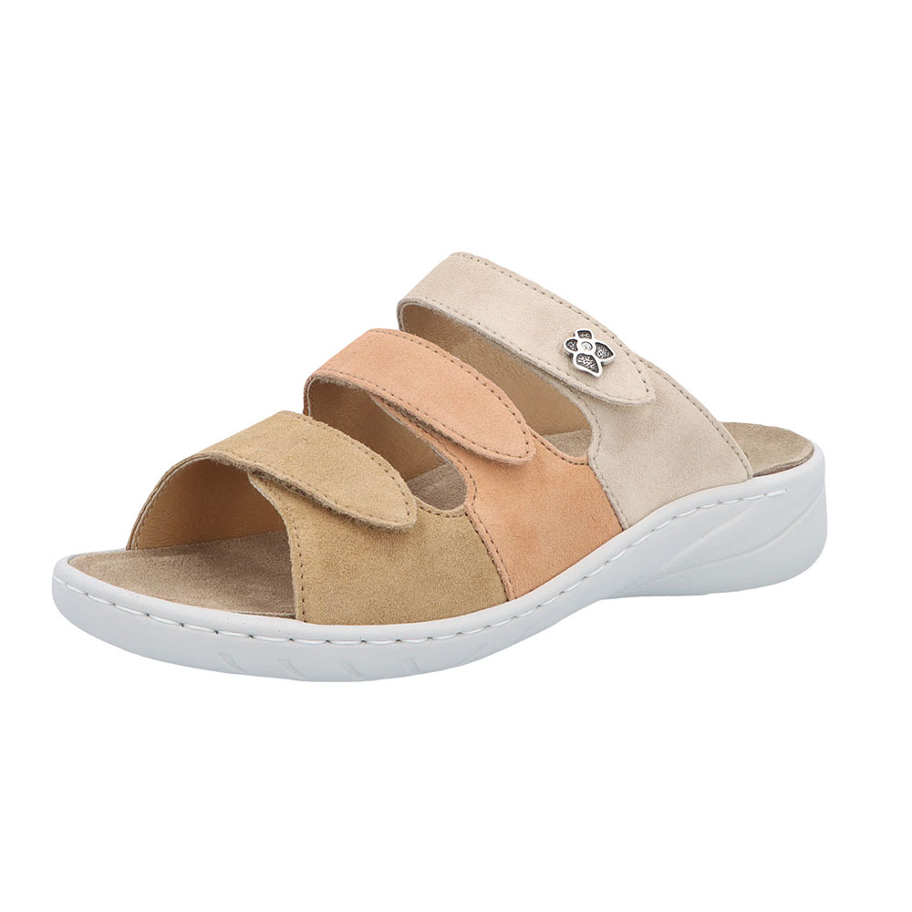 Solidus Pantolette Wellness Spezial in Camel
