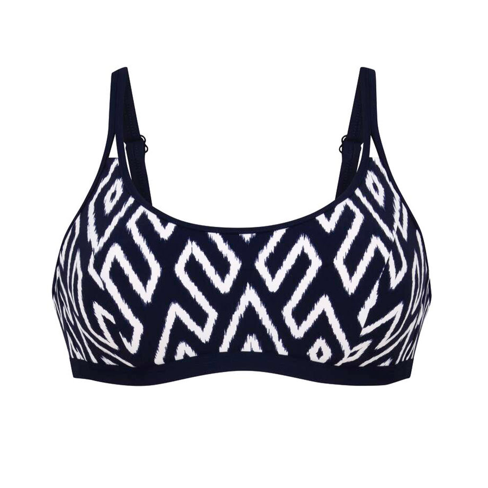 Anita care Bikinitop Tribal Monotones Alia in Dunkelblau/Weiß
