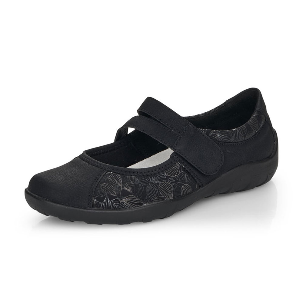 Remonte Ballerina Bloomprint R3510-03 in Schwarz