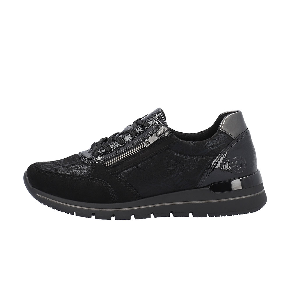 emonte Damen Sneaker Lack-Details schwarz emonte Damen Sneaker Lack-Details schwarz Aussenseite