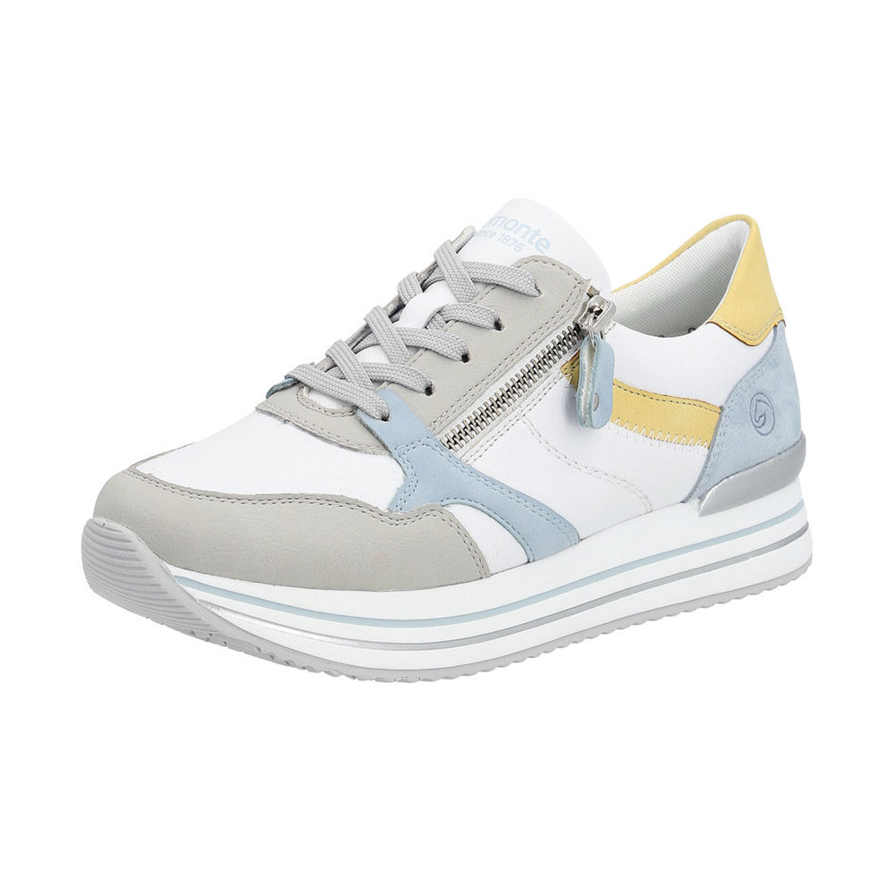 Remonte Damen Sneaker Pastell-Multicolor Remonte Damen Sneaker Pastell-Multicolor schräg von vorne