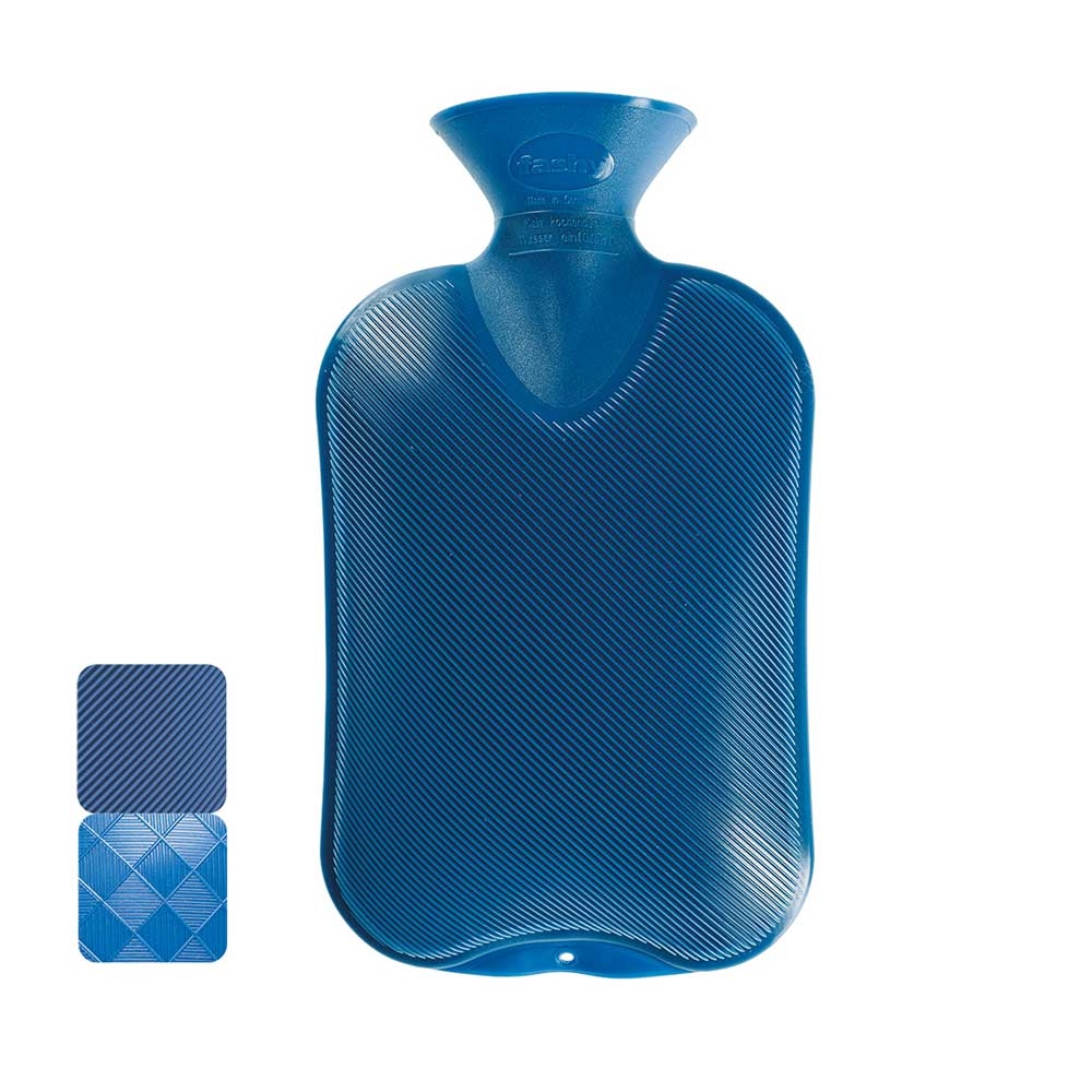 Saphir| Fashy Wärmflasche Halblamelle in der Farbe Saphir