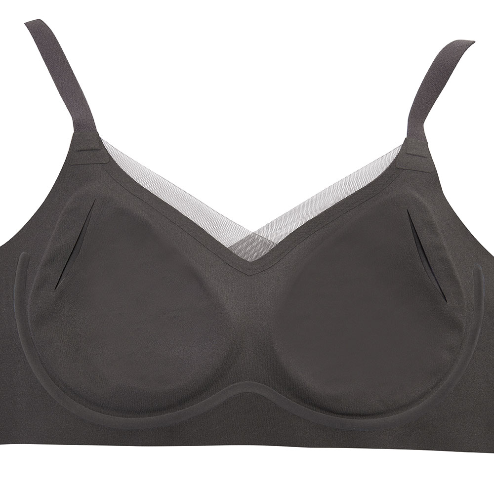 Amoena Prothesen-BH Wave Magic anthrazit Silikon-Wave und Cups im Detail