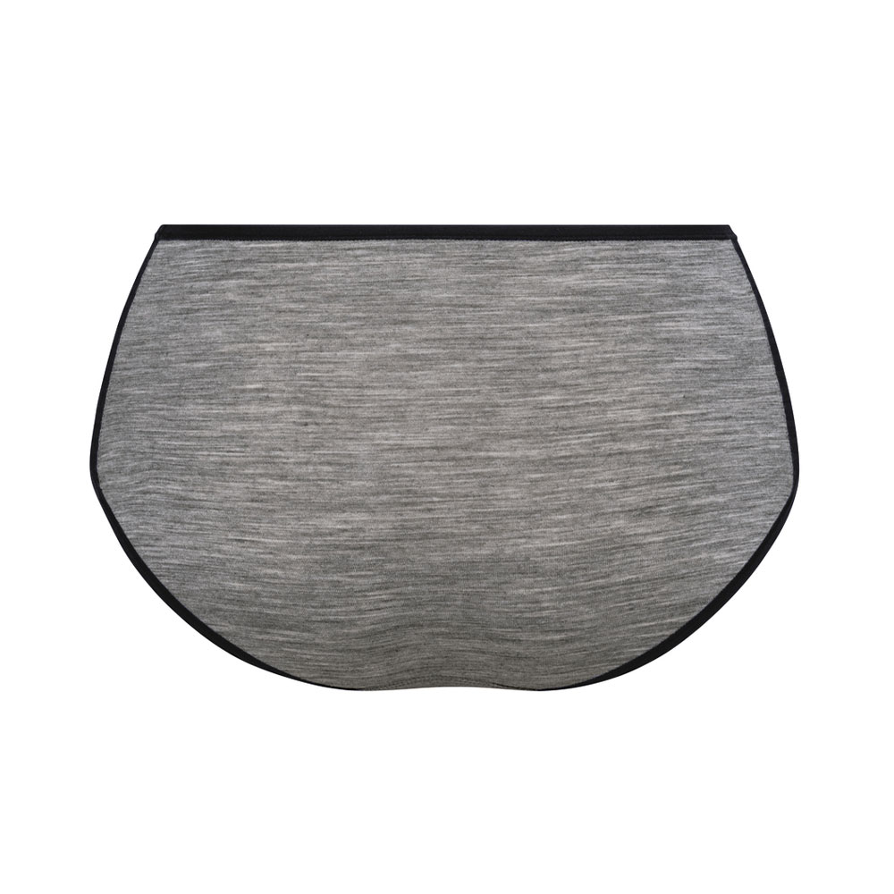 Anita active Sport-Panty HighWaist+ PanAlp Wool in Schwarz/Grau - Rückseite