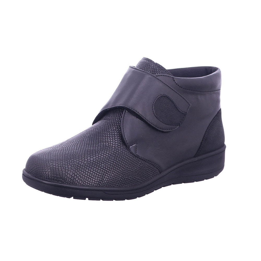 Solidu Stiefelette Kate Flex in Schwarz Solidus-Stiefelette Kate Flex in Schwarz mit praktischem Klattevrschluss