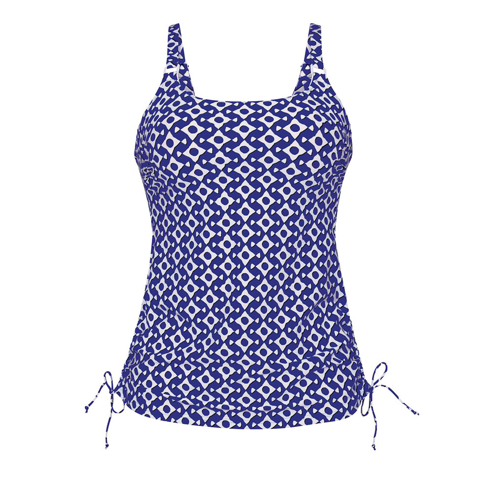Anita care Prothesen-Tankini-Top Blue Eyes Latina in Dunkelblau/Weiß