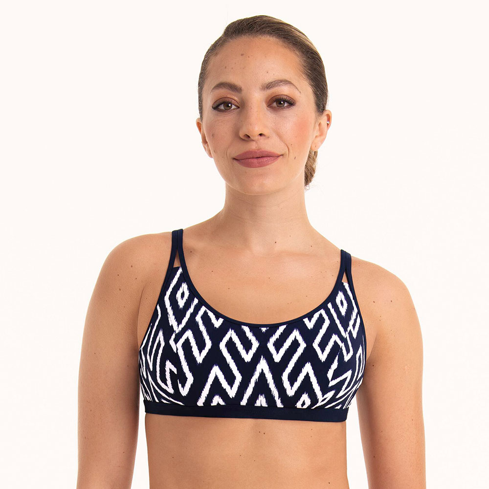 Anita care Bikinitop Tribal Monotones Alia in Dunkelblau/Weiß - Model