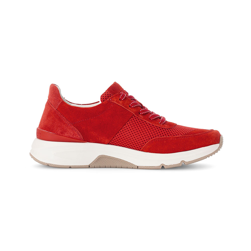 Gabor Sneaker Rollingsoft Chili in Rot Innenseite des Schuhs