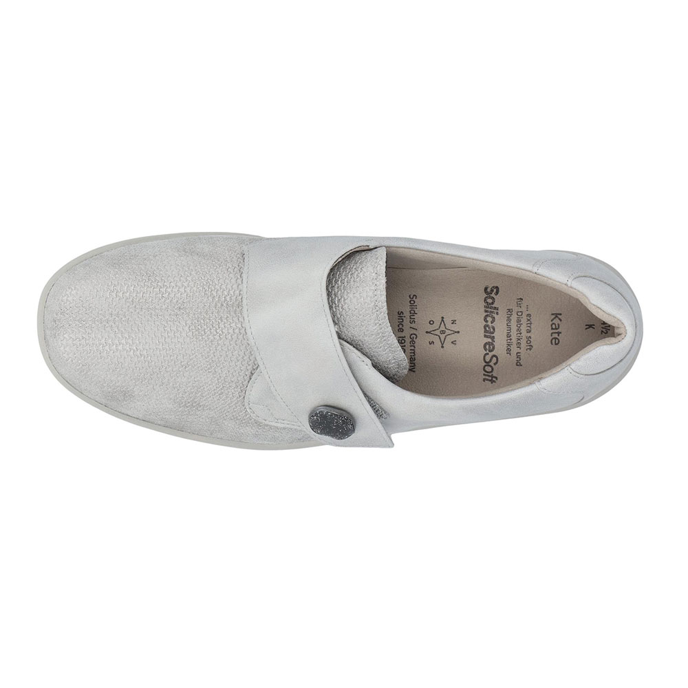 Solidus Halbschuh Kate in Grau - Oben