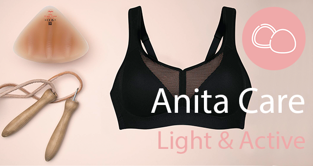 Die Anita Silikon Brustprothesen aus der Light & Active Serie eignen sich besonders für sportliche Aktivitäten