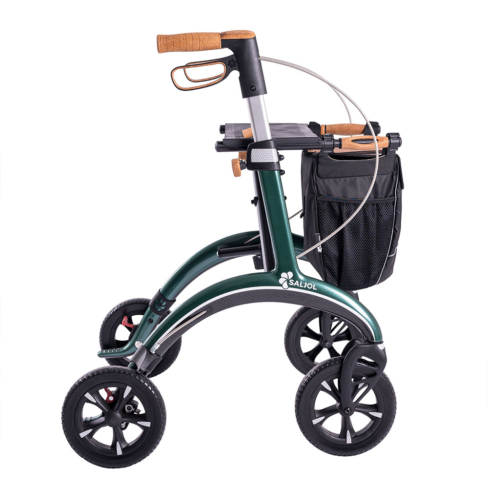 Saljol Rollator Carbon - Seitenansicht