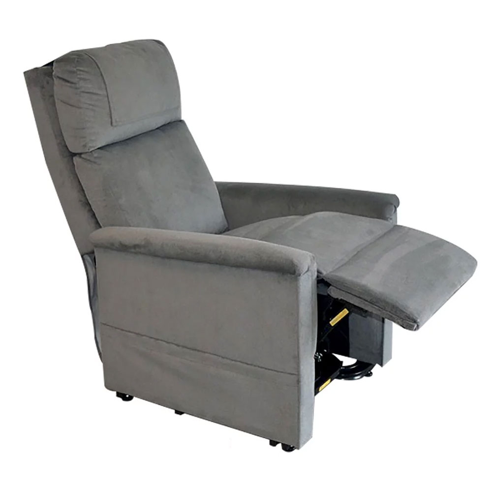 Grau-Soft-Touch| GOLDEN Moderner Komfort Sessel 2 Motoren