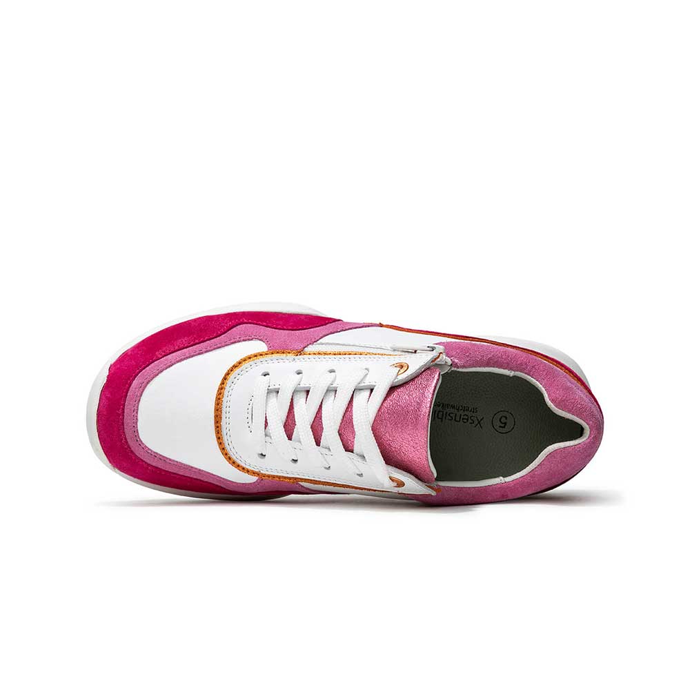 Xsensible Stretchwalker  Sneaker SWX 11 in Magenta - Oben