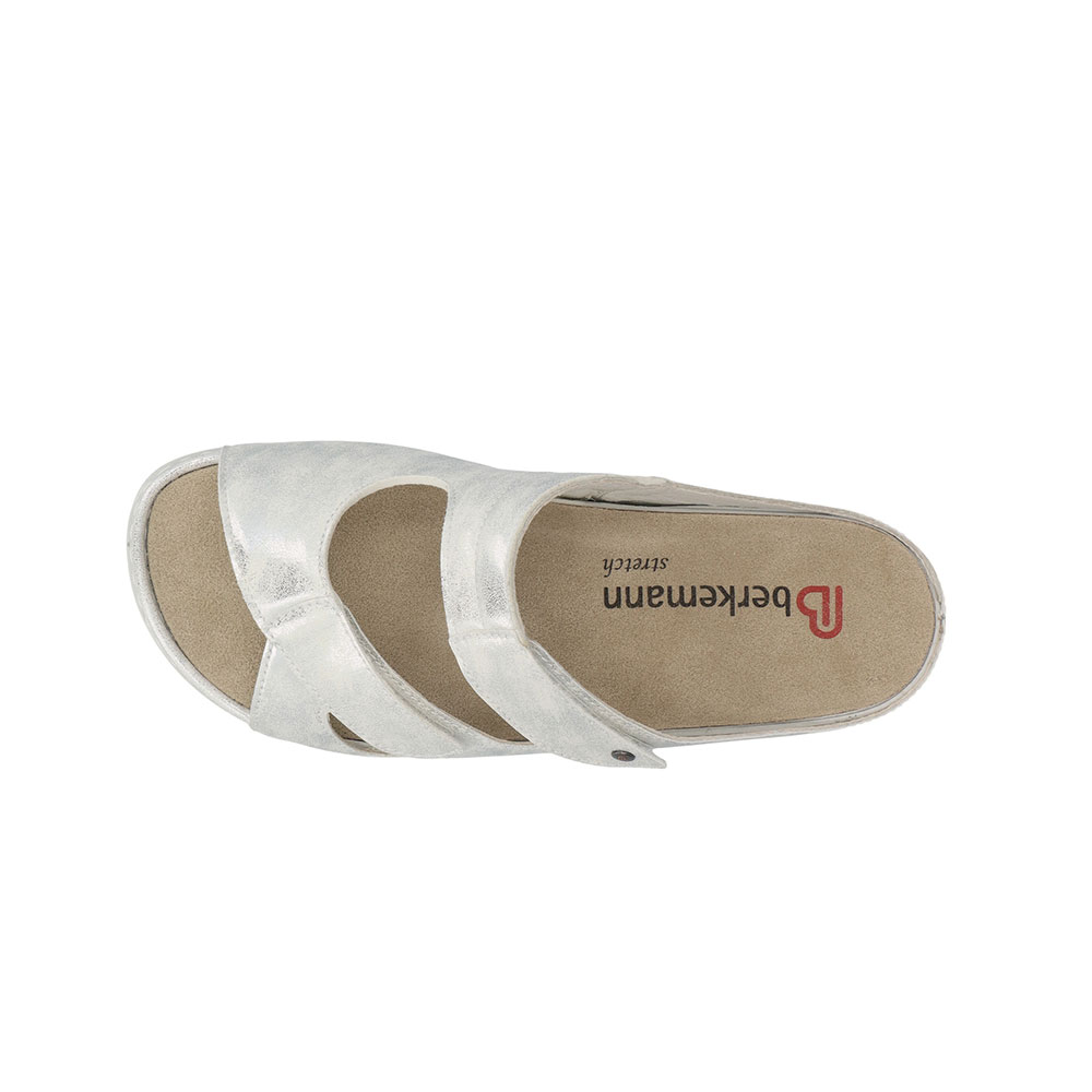 Berkemann Pantolette Janna in Silber - Oben