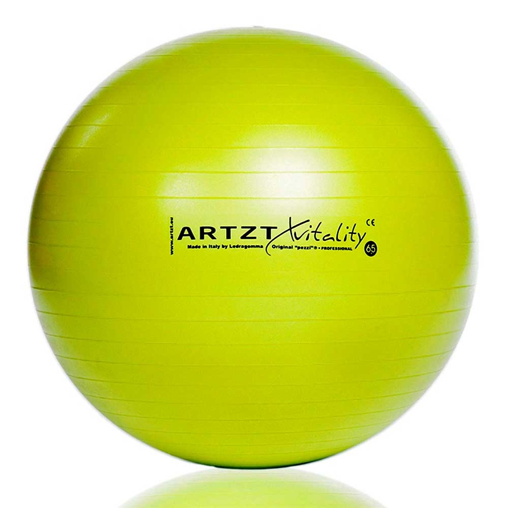 Gruen-65cm| ARTZT vitality Fitnessball Professional Größe 65 cm, Farbe Grün