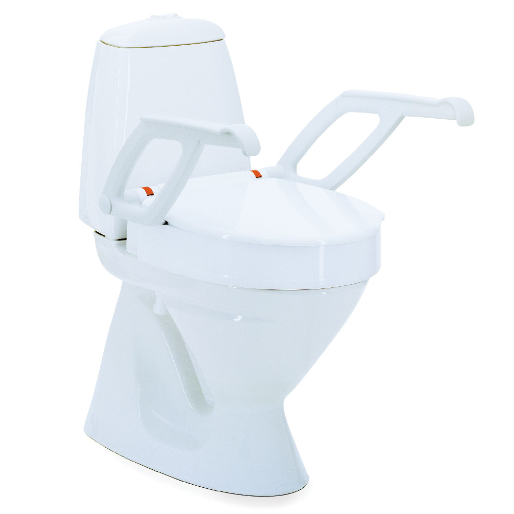 Invacare Toilettensitzerhoehung-aquatec90000-mit-Deckel und Armlehnen