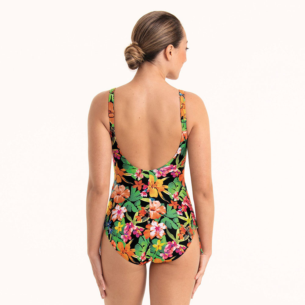 Anita care Prothesenbadeanzug Wild Garden Tavira in Schwarz - Model Rückansicht